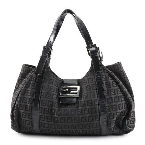 brand new original fendi piccola bag in black leather|fendi leather handbags.